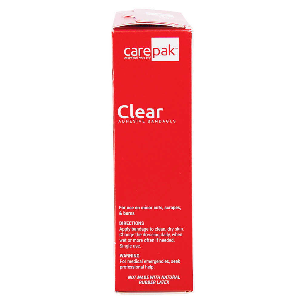 carepak Clear Adhesive Bandages, 50 Count