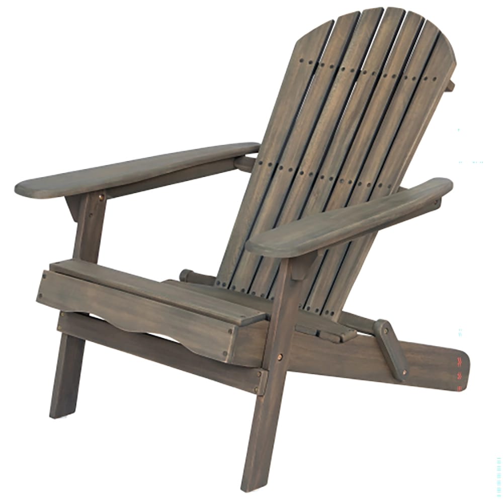 Folding Adirondack Chair, Gray