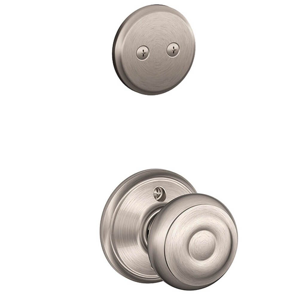 Schlage Georgian Dummy Interior Pack, Satin Nickel