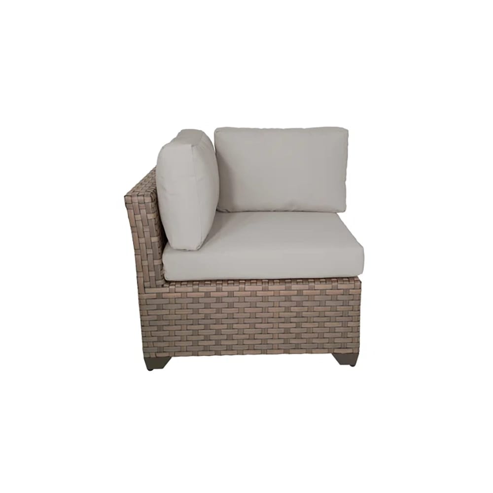 TK Classics Outdoor Sofa with Cushions, Brown/Beige