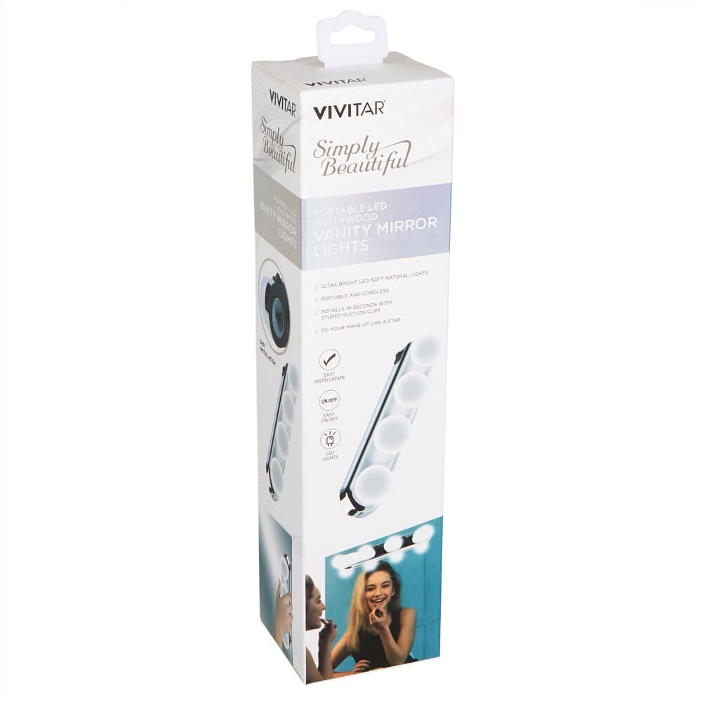 Vivitar simply beautiful portable hollywood vanity store mirror lights