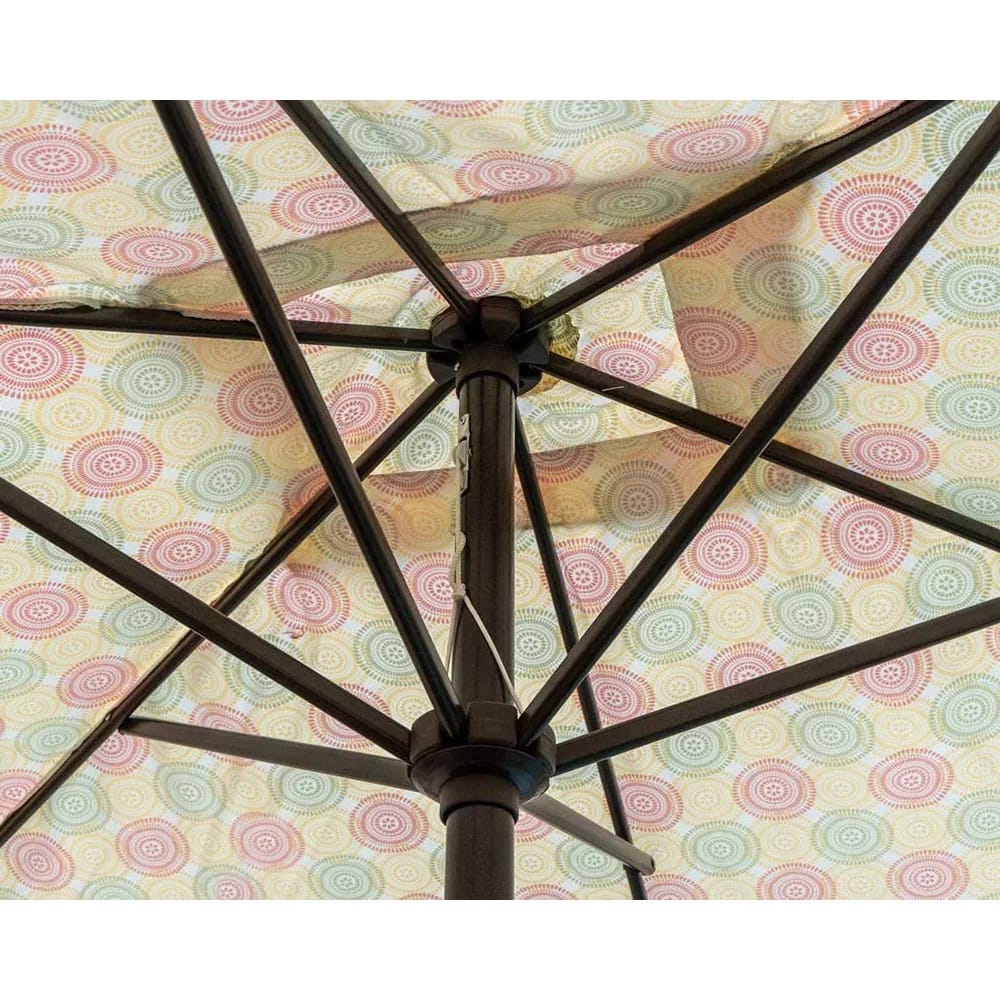 Pebble Lane Living 6' x 10' Rectangular Market Patio Umbrella, Sunburst