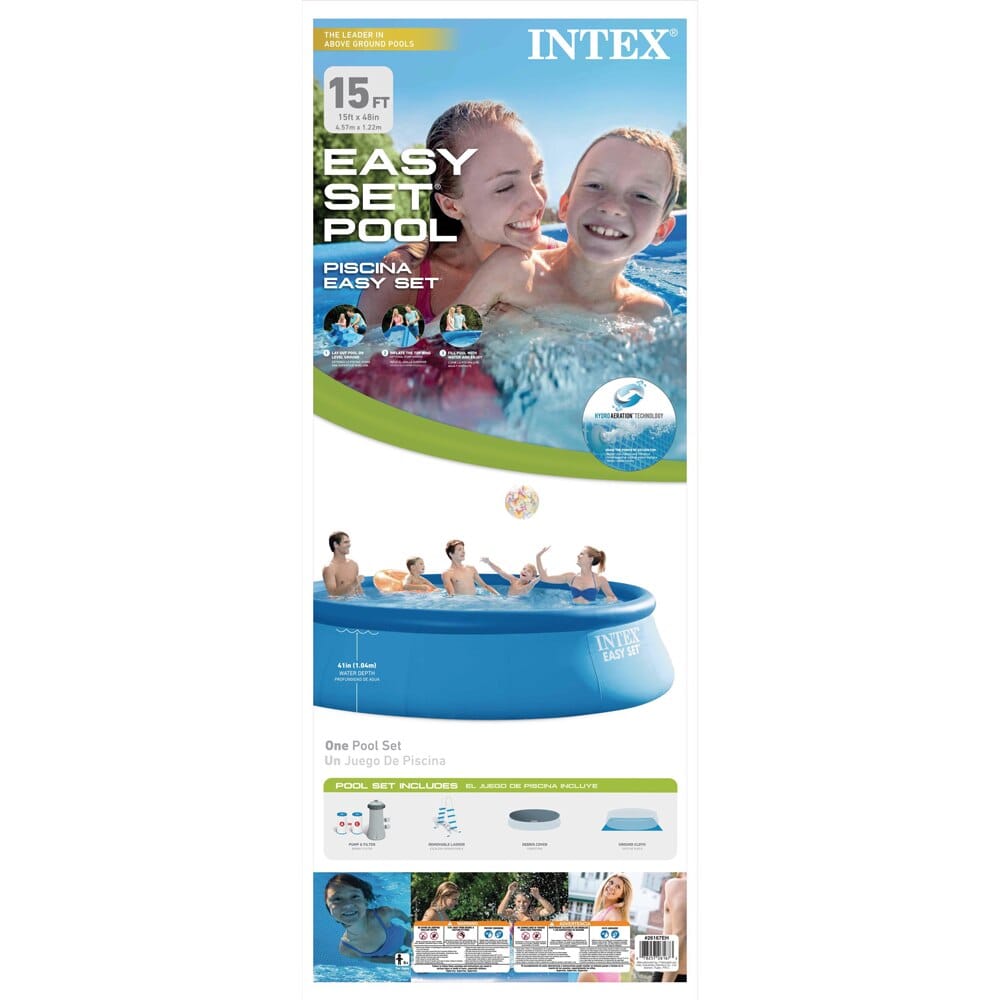 Intex 15' x 48" Easy Set Above Ground Pool Set