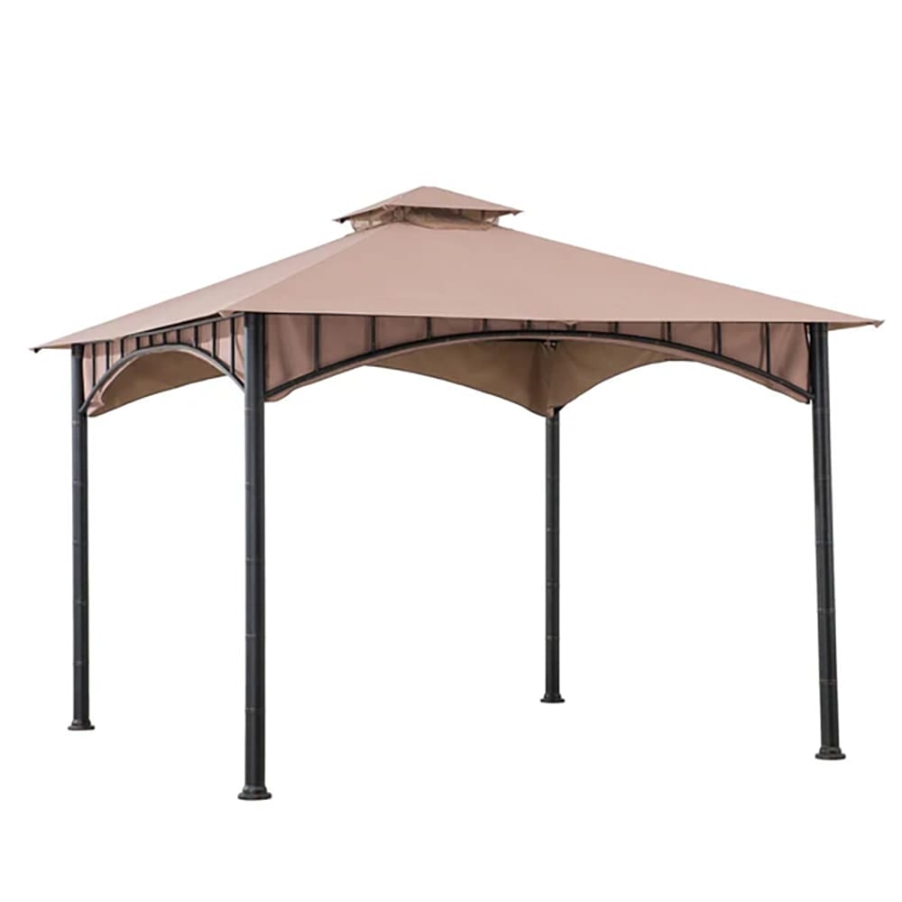 Sunjoy 11' x 11' Canopy Gazebo with Bamboo Look Steel Frame