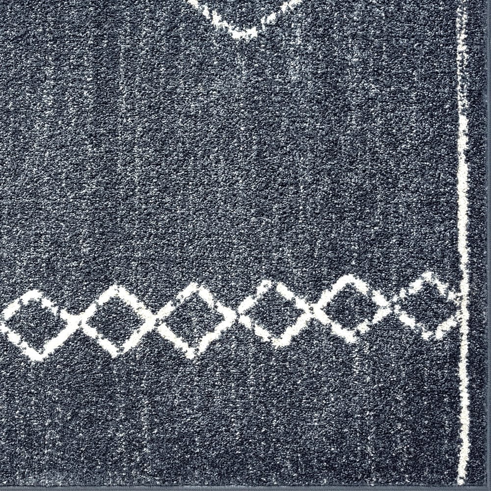 Daphnes 8'8" x 12'6" Geometric Area Rug, Anthracite