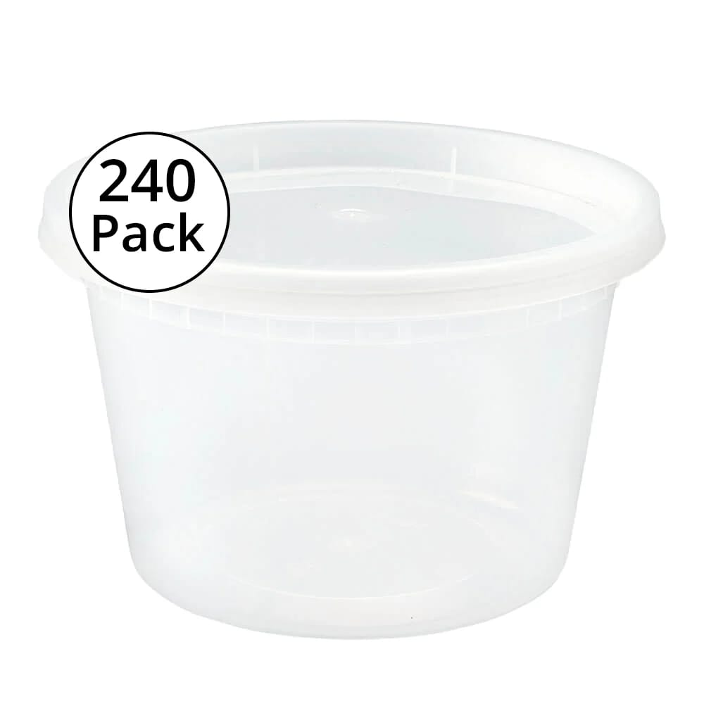 Deli Containers, 16 oz, 240-Pack