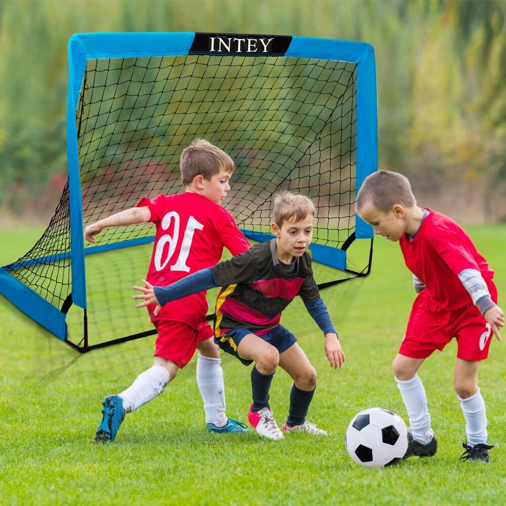 INTEY 2-Pack 4' x 3' Portable Soccer Goals with Carry Bag