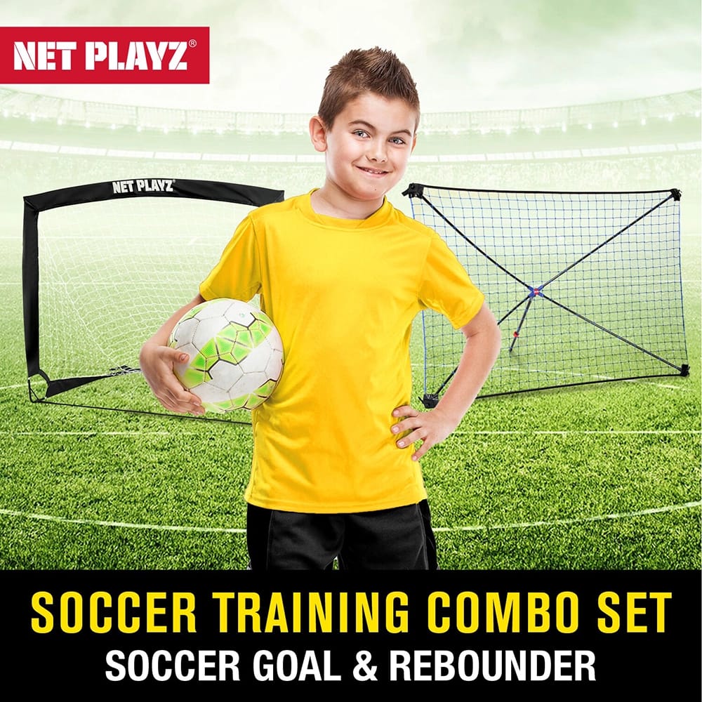 NET PLAYZ 4' x 3' Soccer Training Combo Set