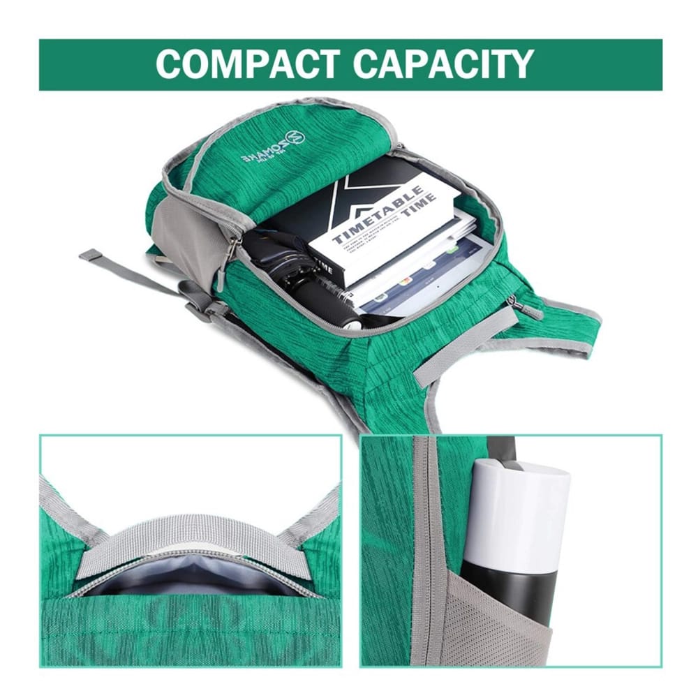 ZOMAKE Ultra Lightweight Packable Backpack, 18L, Dark Green