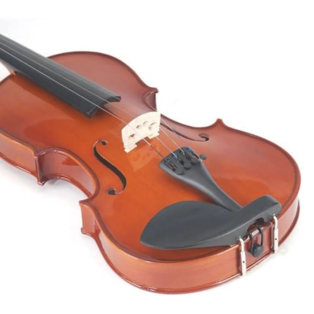 Mendini 16" Solid Wood Viola, Natural Varnish