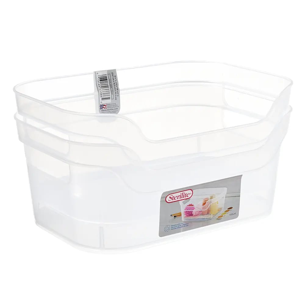 Sterilite Short Storage Bins, 2 Count