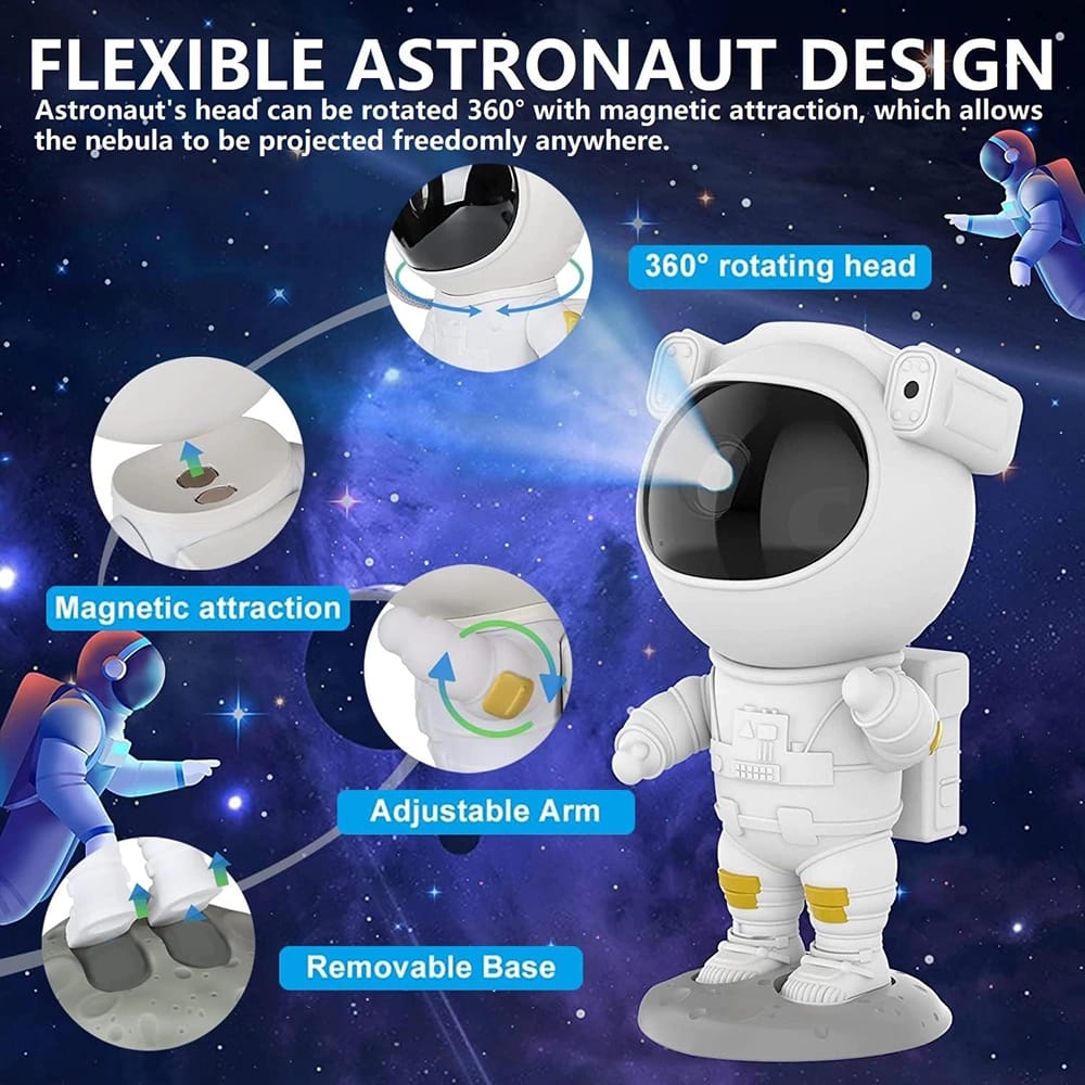 Astronaut 360°Adjustable Galaxy Projector