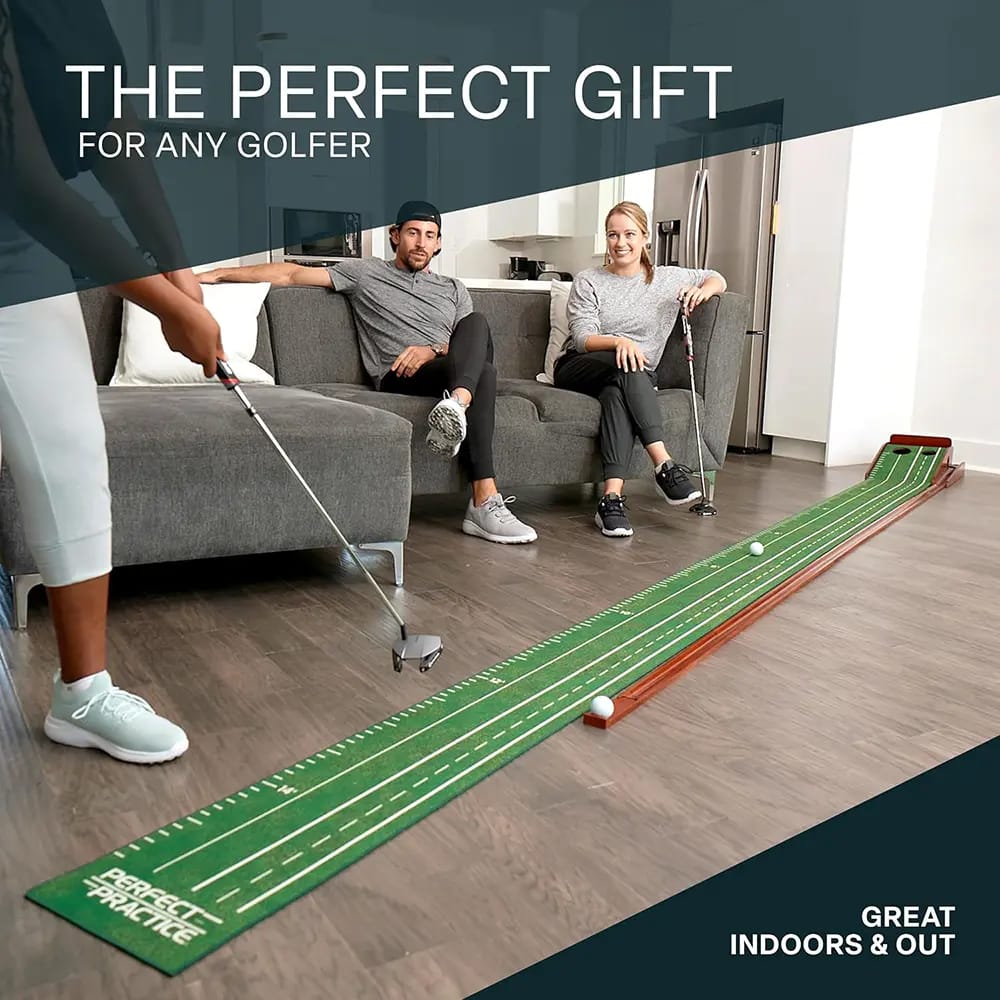 Perfect Practice XL Indoor Golf Putting Mat, 15' x 6"