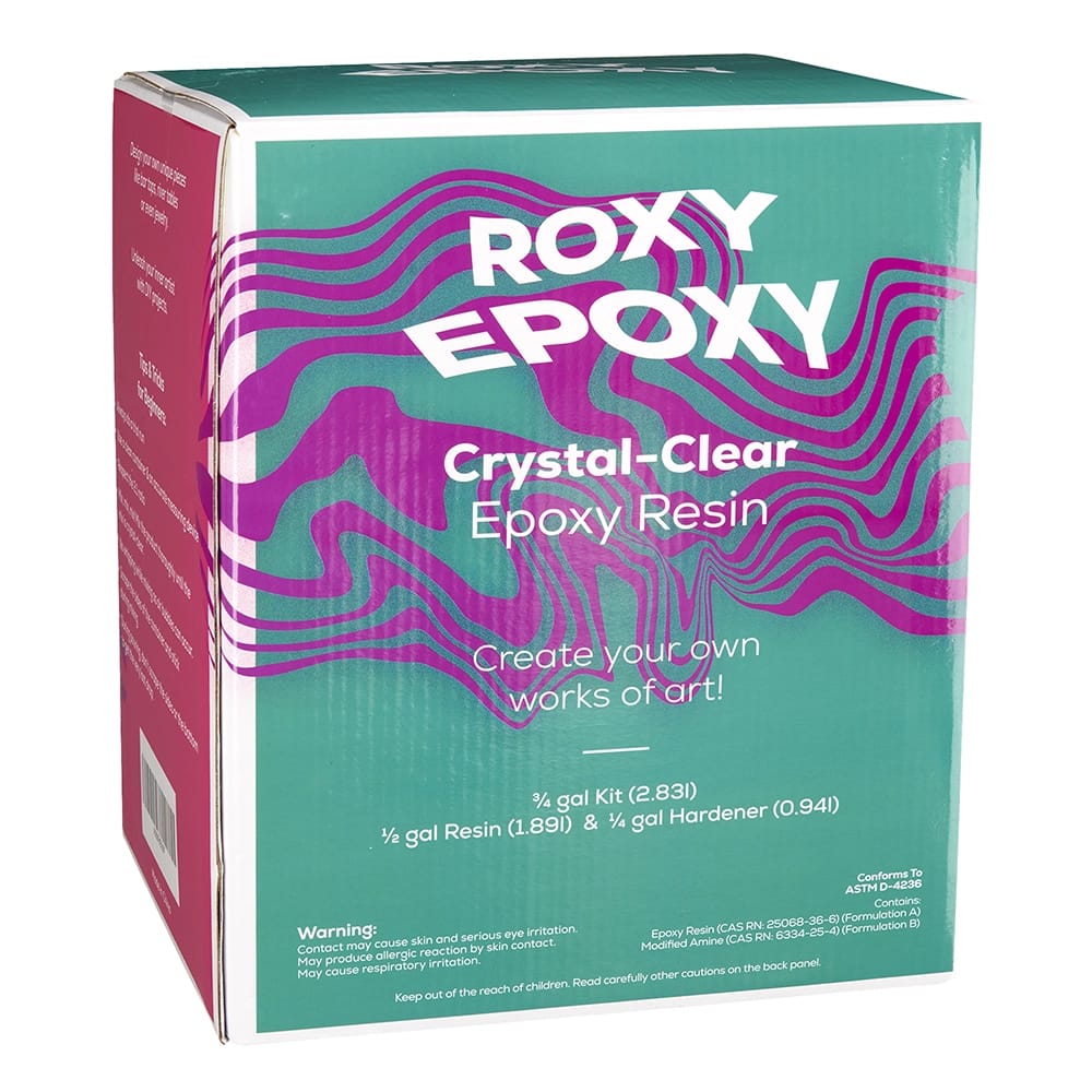 Roxy Epoxy Clear Epoxy Resin Kit, 3/4 Gal