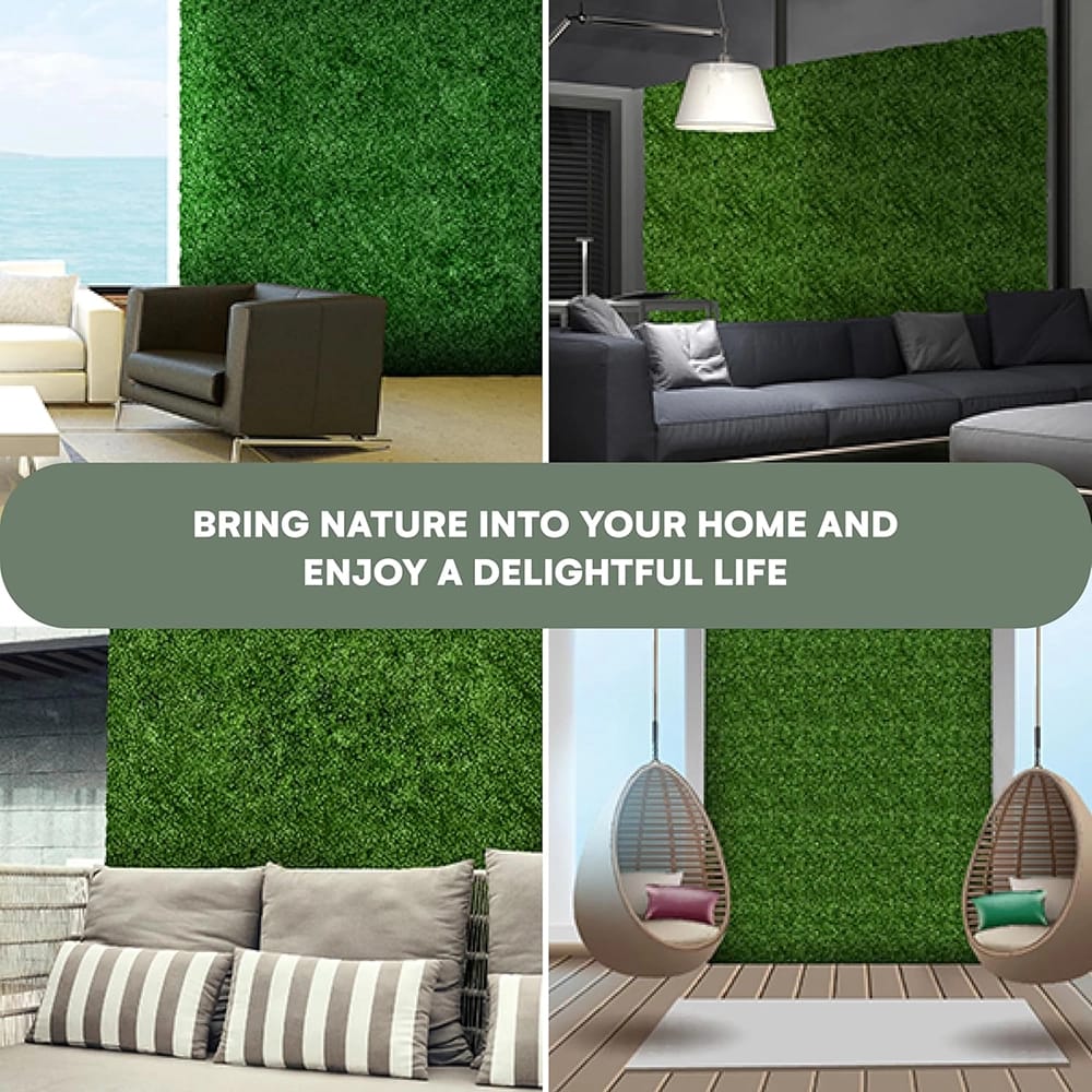 Flybold 20" x 20" Grass Wall Panels, 12 Pack