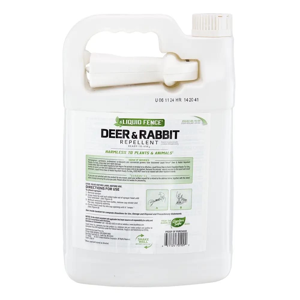 Liquid Fence Deer And Rabbit Repellent, Gal