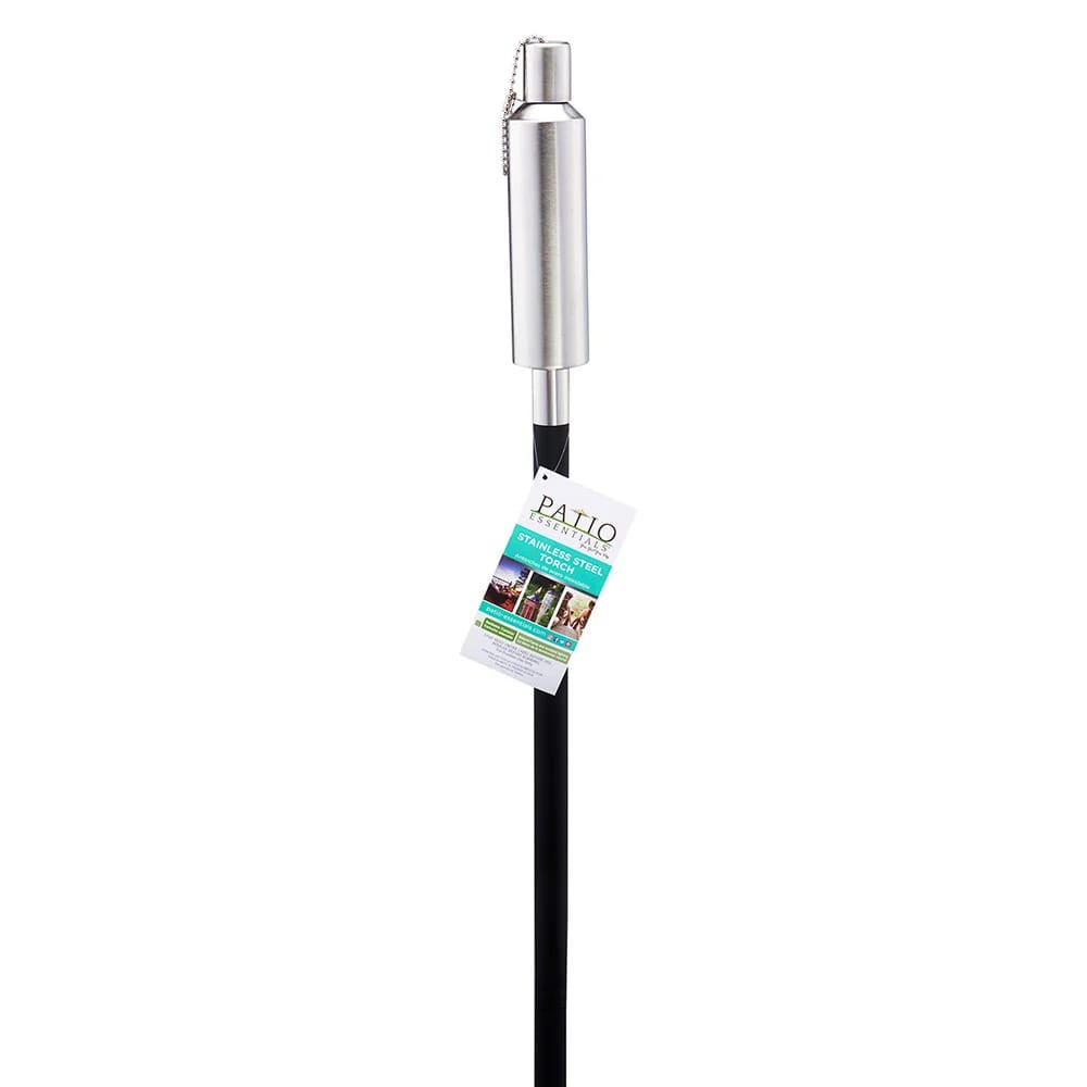 60" Stainless Steel Citronella Patio Torch, 4-Pack