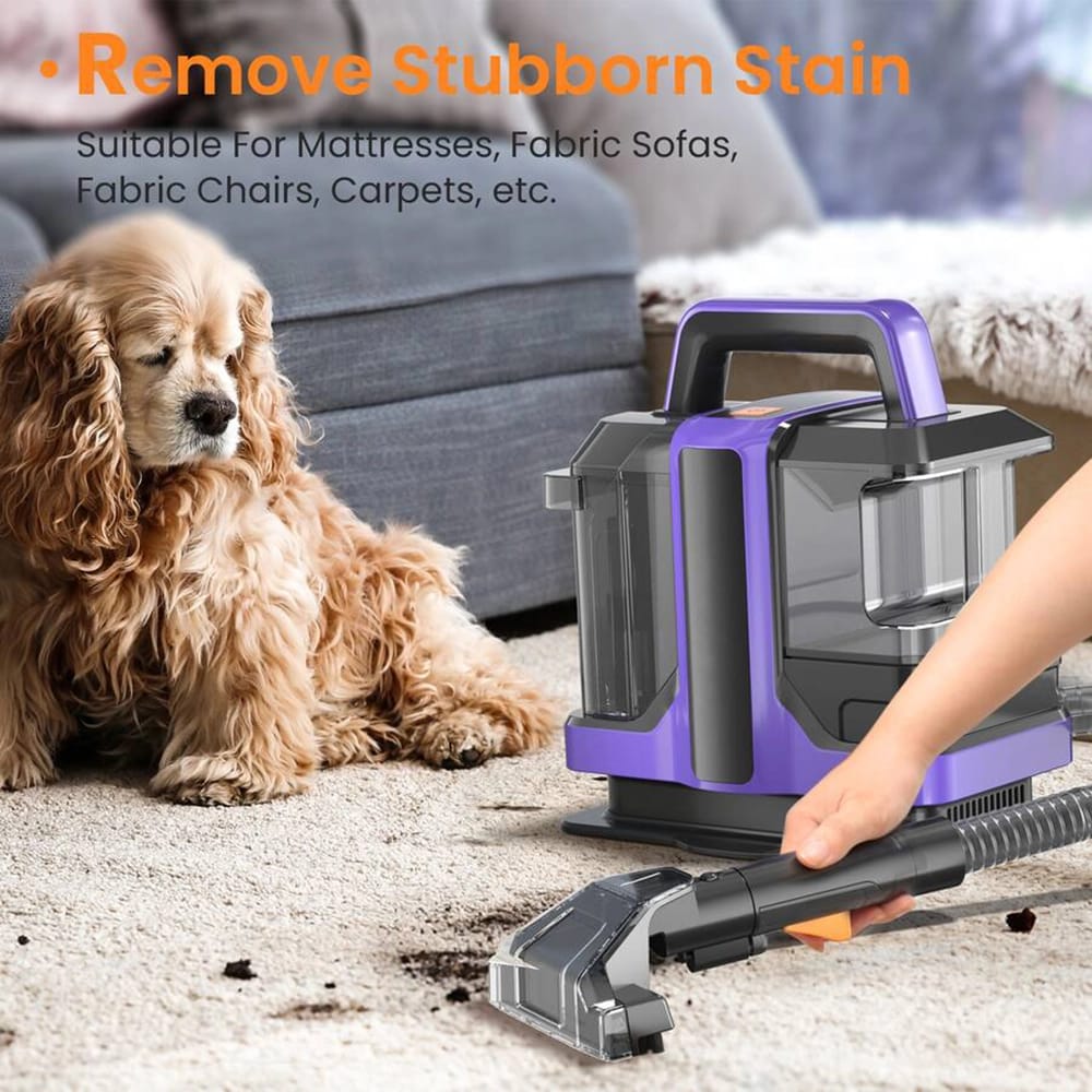 Tasvac Carpet & Upholstery Cleaning Machine, Purple