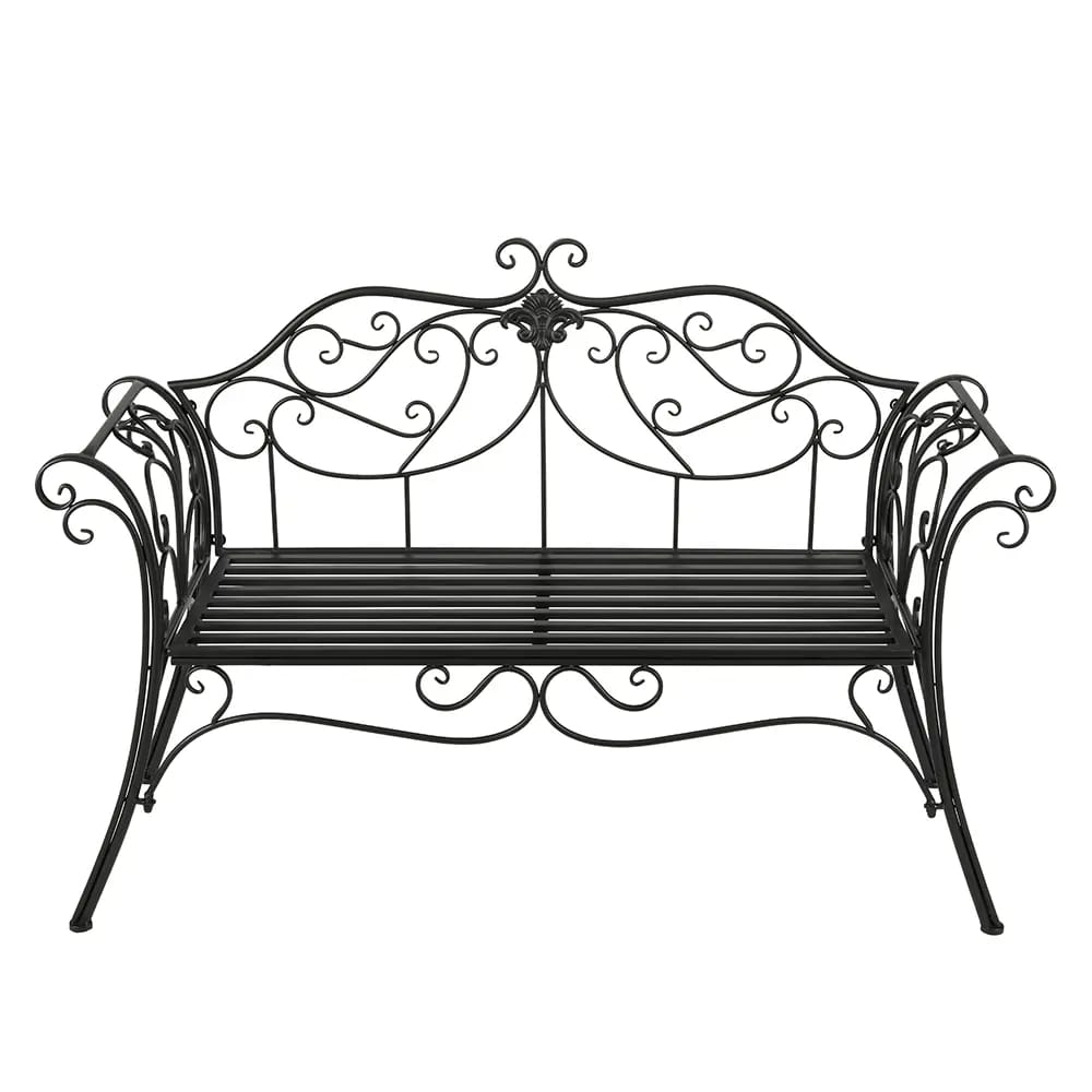 Outdoor Living Furnishings Metal Garden Bench