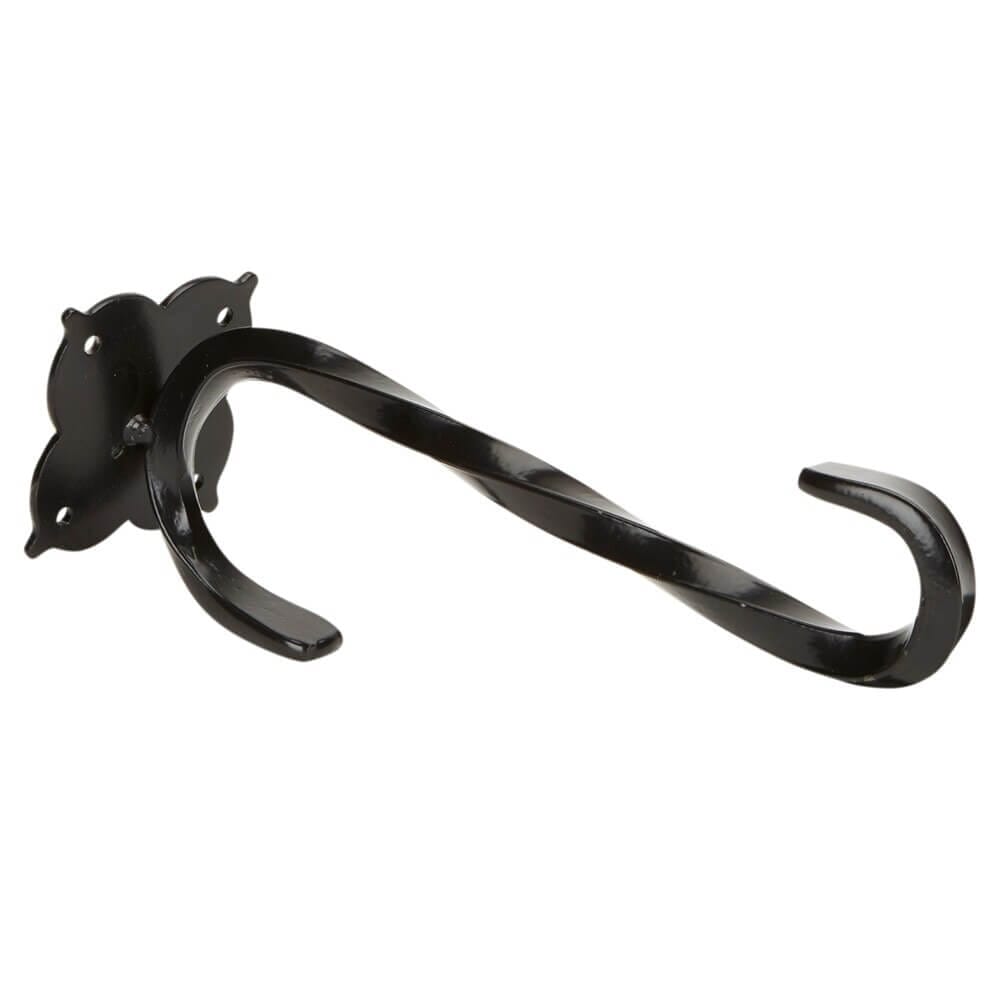 Wrought Iron S-Shape Wall Mount Plant Bracket, 8.3"