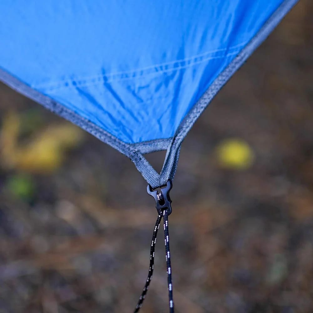 Wise Owl Outfitters Standard Hammock Tarp with Tent Stakes, Blue