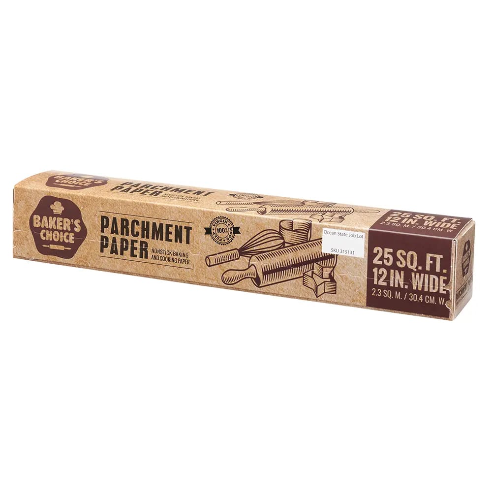 Baker's Choice Parchment Paper, 25 sq ft