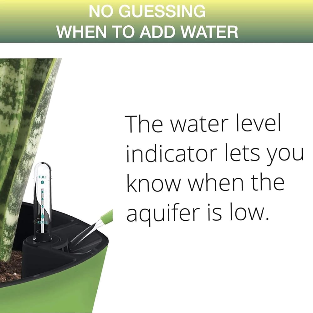Aquaphoric 7" Self Watering Planter, Charcoal