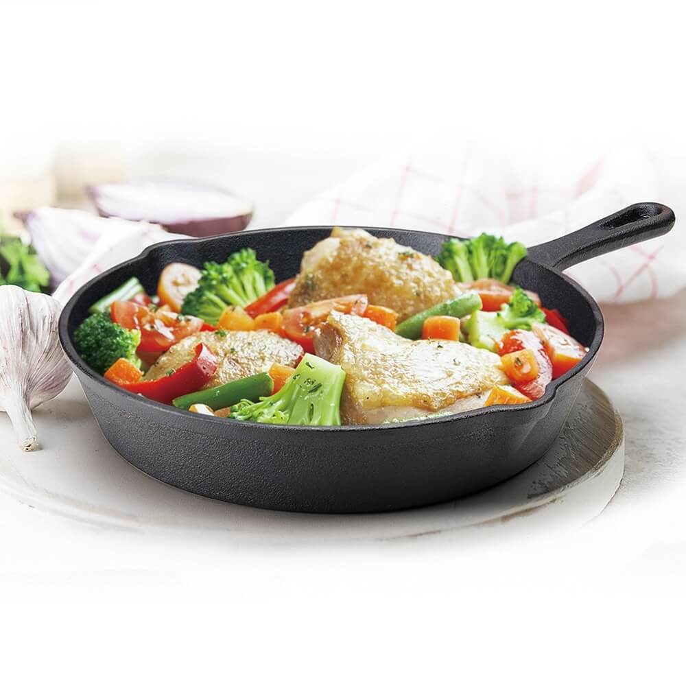 Klok 10" Cast Iron Fry Pan