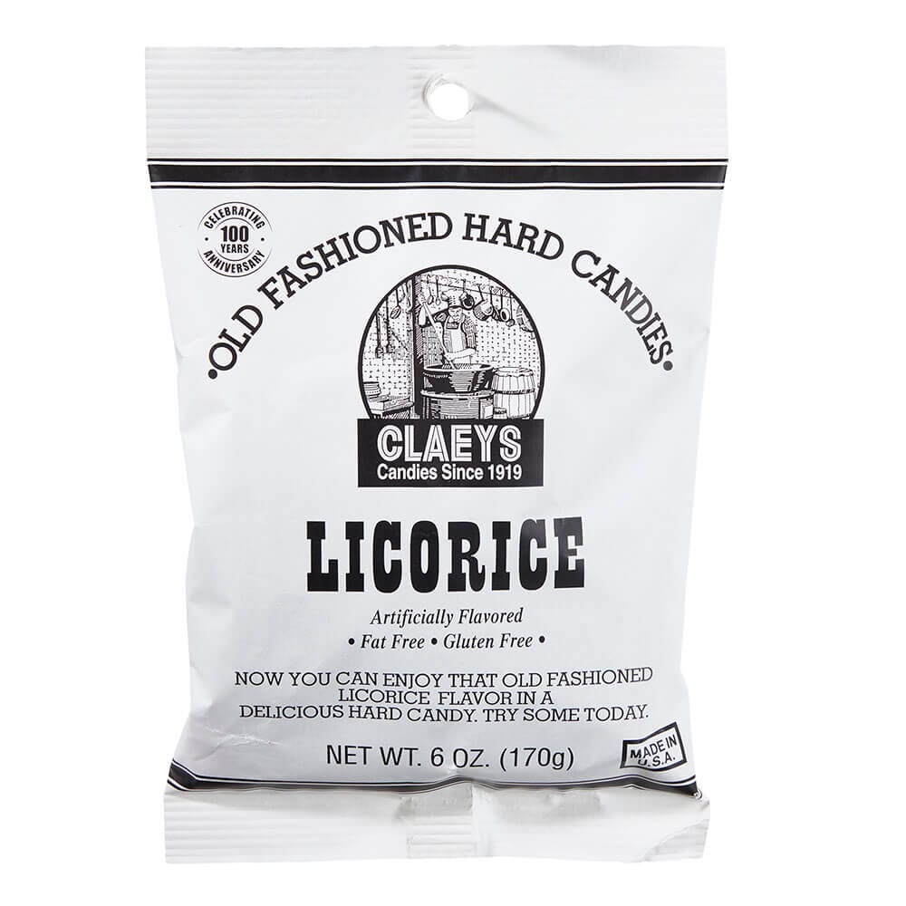 Claeys Old Fashioned Hard Candy Licorice, 6 oz