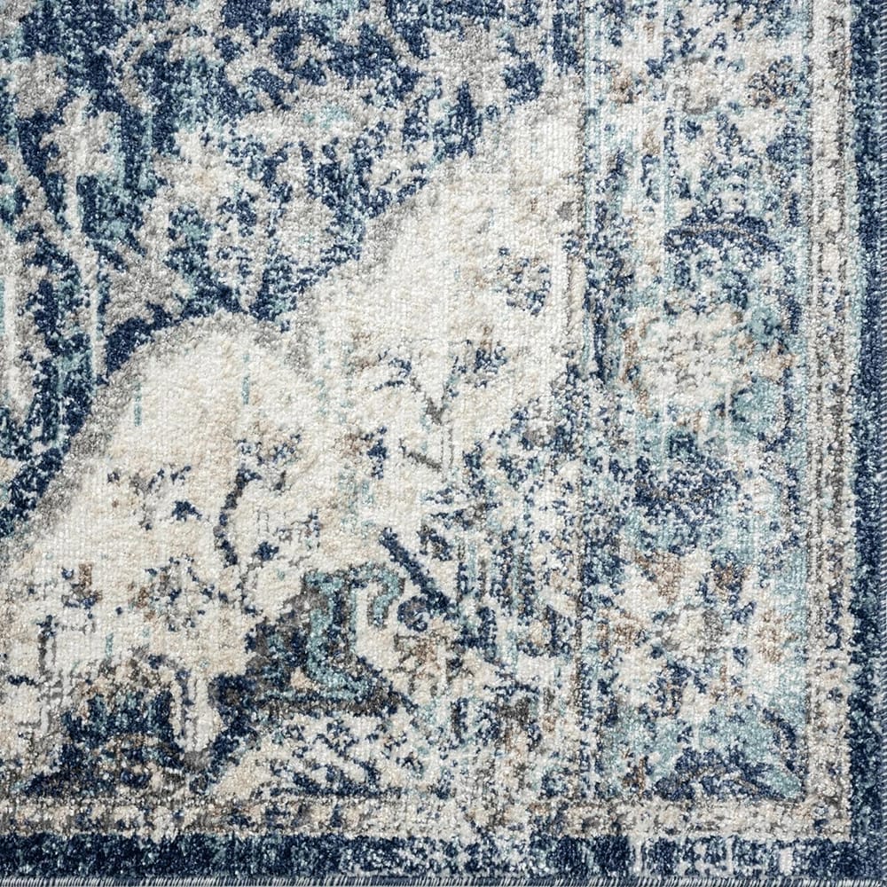 Euston 8'8" x 12'6" Modern Area Rug, Blue