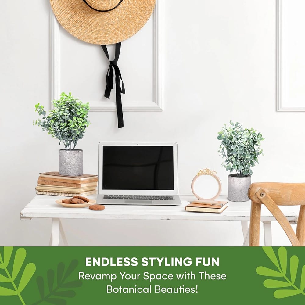 Flybold Mini Fake Plants, Set of 3