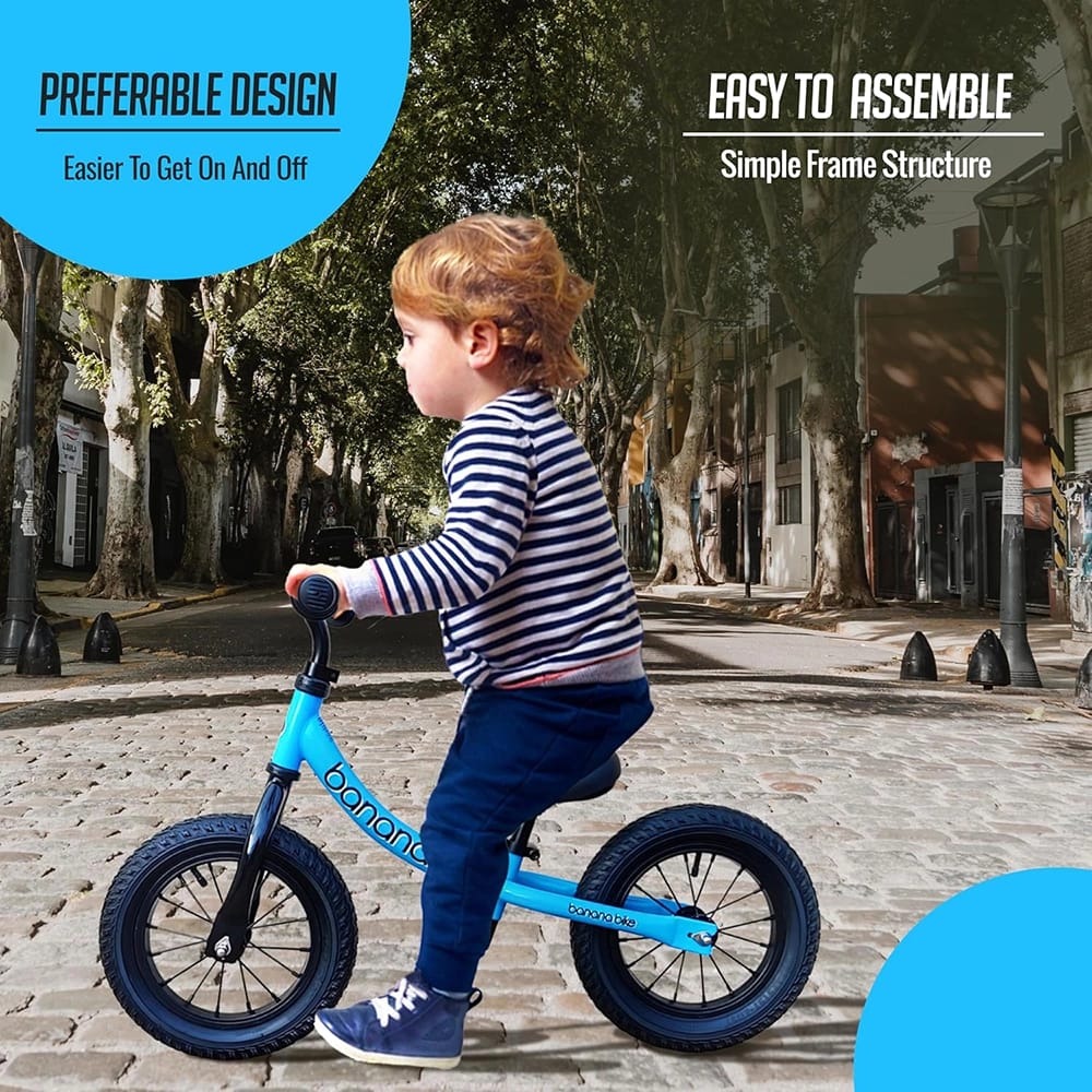 Banana Bike GT Lightweight Balancing Bike, Blue