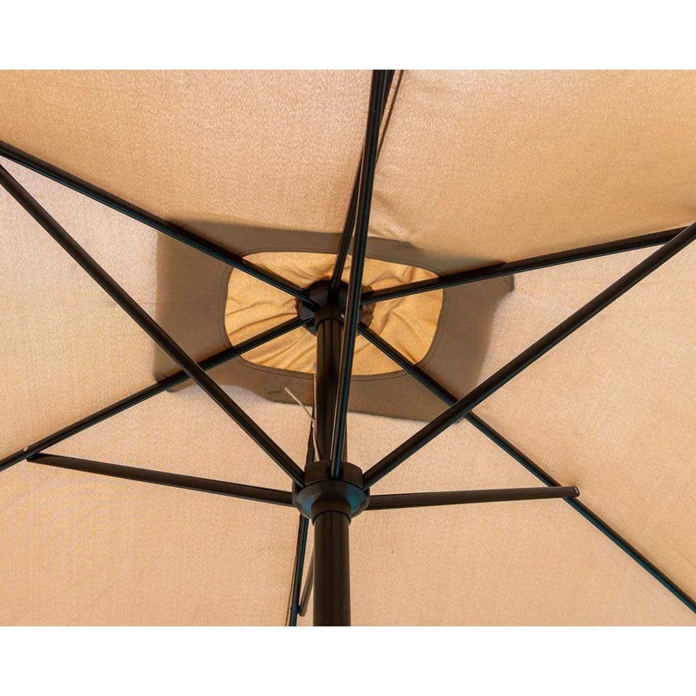 Pebble Lane Living 6' x 10' Rectangular Market Patio Umbrella, Java