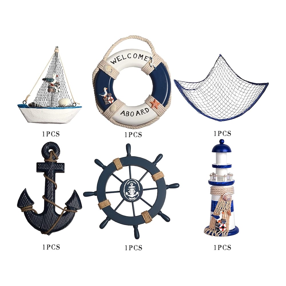 Wooden Nautical Hanging Wall Decor