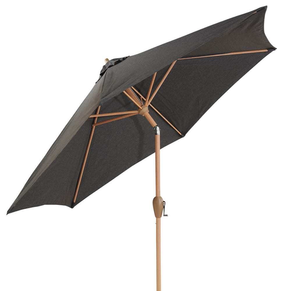 9' Market Umbrella with Crank & Tilt, Charcoal