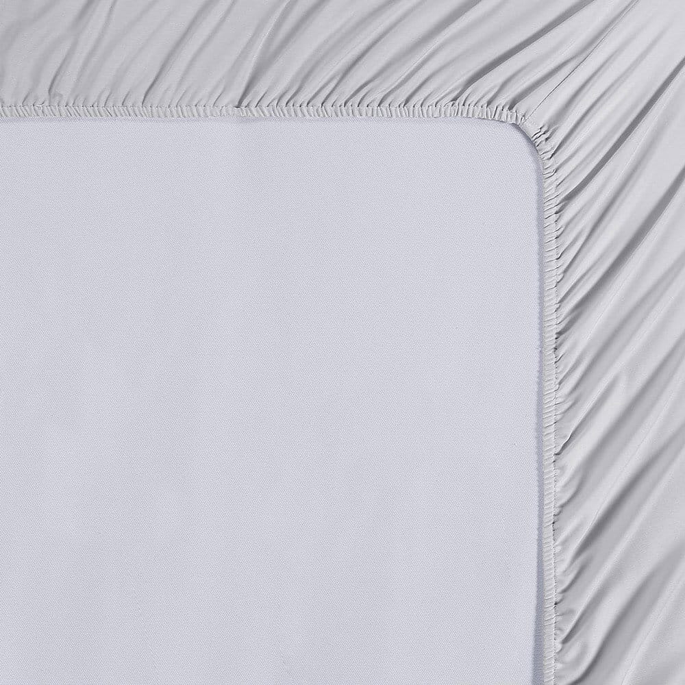WellBeing by Sunham Luxurious Blend 4-Piece Sheet Set, King, Gray