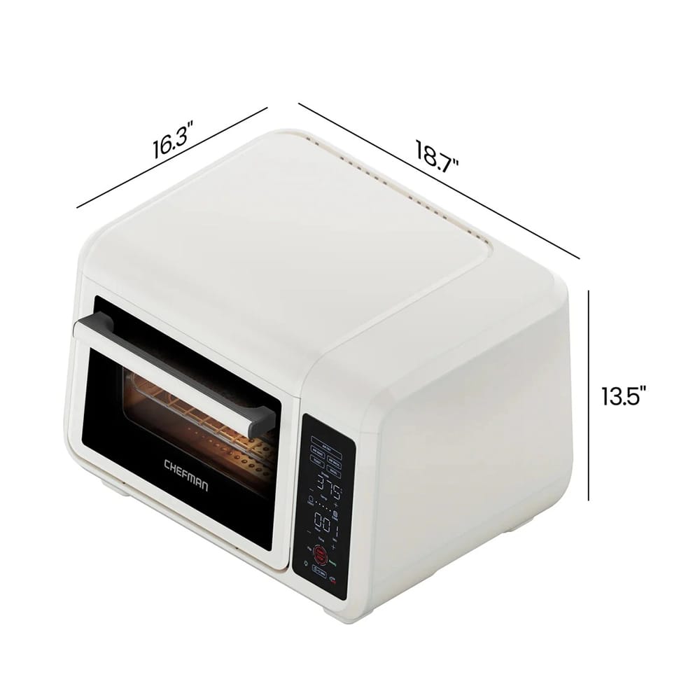Chefman EasyAir 15 Qt. Toaster Oven Air Fryer, Chalk