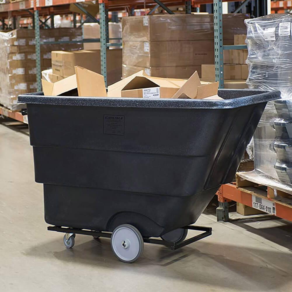 Carlisle Heavy-Duty Utility Tilt Truck, Black