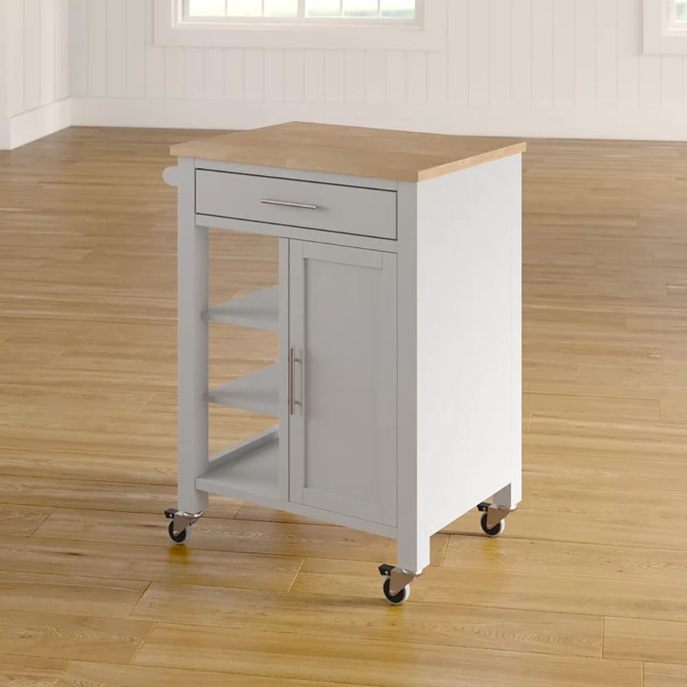 4D Concepts Edmonton Kitchen Cart, Gray