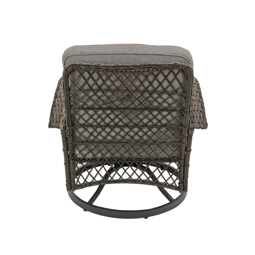 Chelsea Collection 3-Piece Swivel Wicker Bistro Set