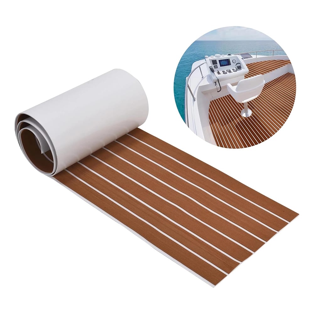 ACOWAY Foam Boat Flooring Decking Sheet 16"x 94'', Brown