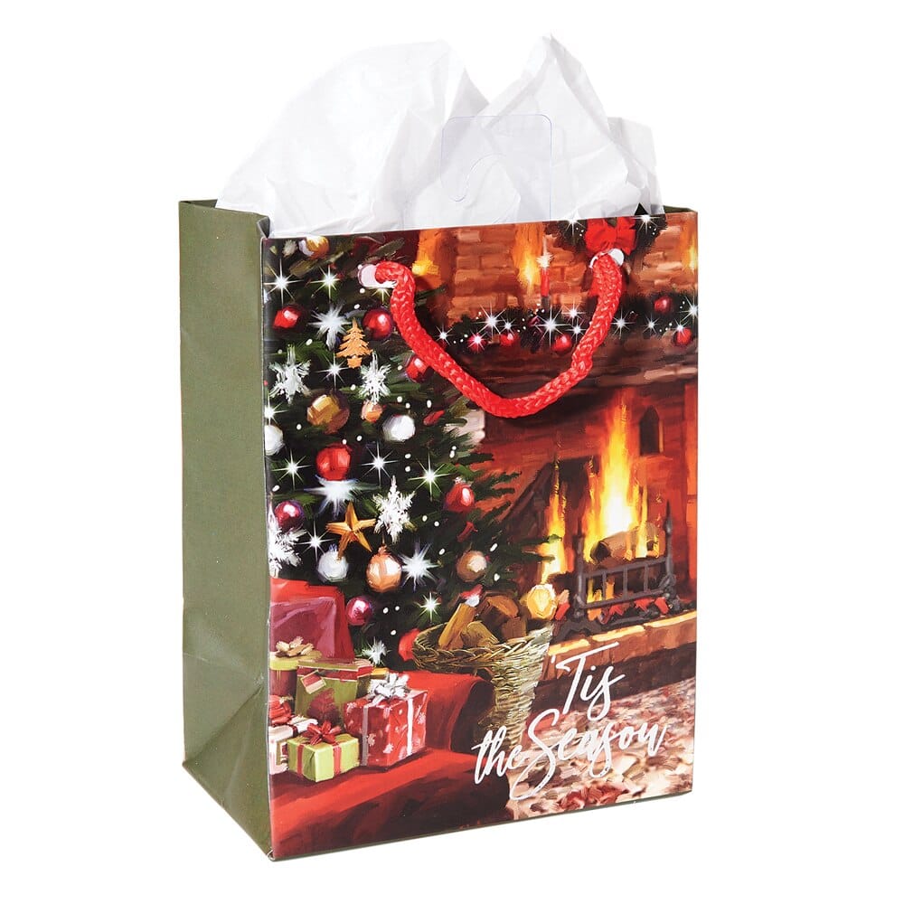 Small Traditional Christmas Gift Bags