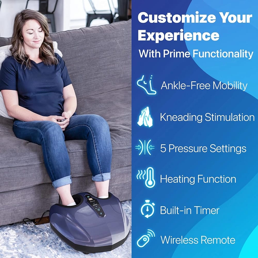 MIKO Foot Massager, Charcoal