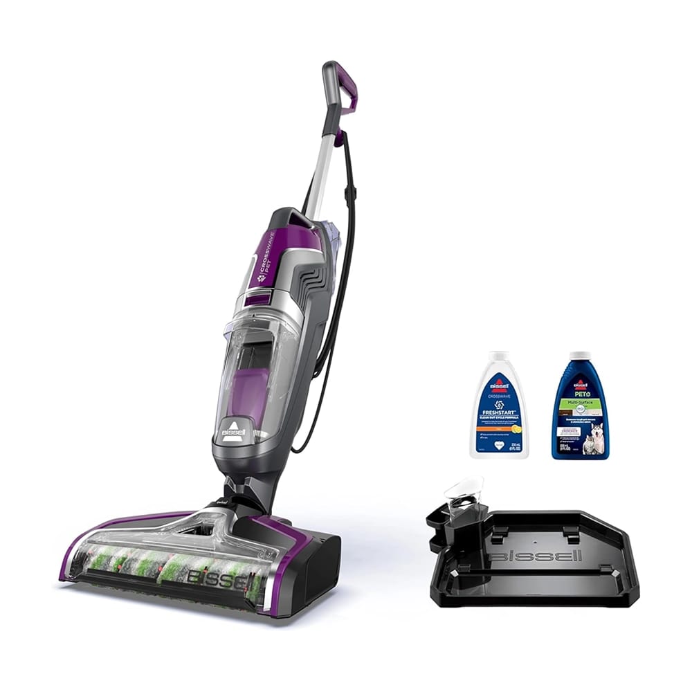 BISSELL Crosswave Pet Pro All in One Wet Dry Vacuum Cleaner and Mop, Purple