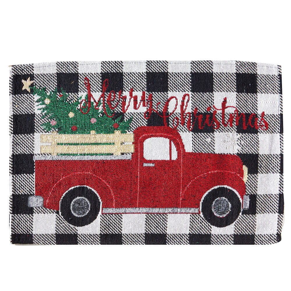 Cotton Christmas Placemats, Set of 4