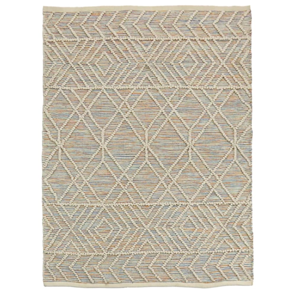 Hand Woven Polyester Indoor/Outdoor Rug, Multicolor, 4' x 6'