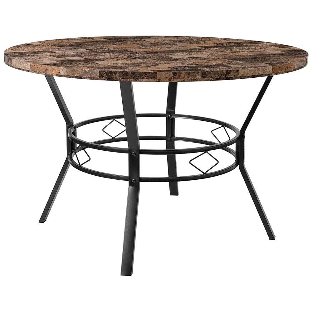 Tremont Round Dining Table, Swirled Marble, 47"
