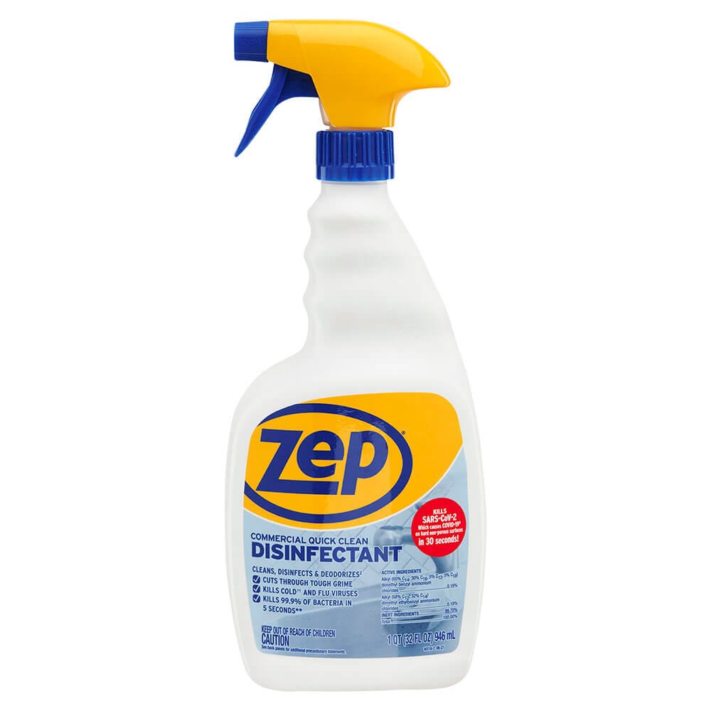 ZEP Commercial Quick Clean Disinfectant, 32 oz