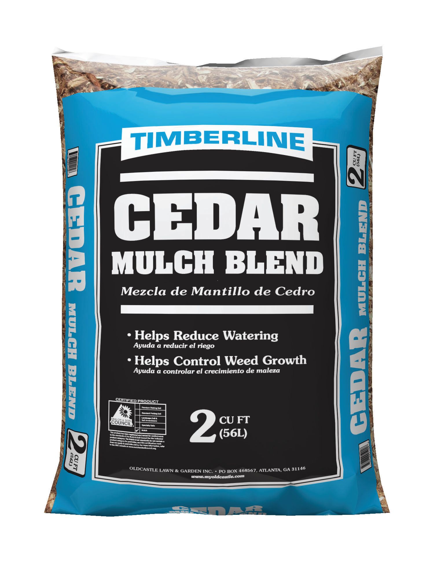 Timberline Cedar Mulch Blend, 2 cu ft