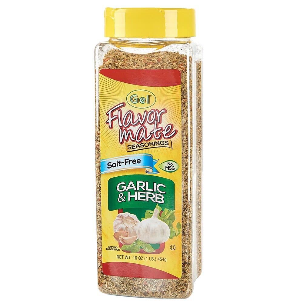 Flavor Mate Salt-Free Garlic and Herb Seasonings, 16 oz